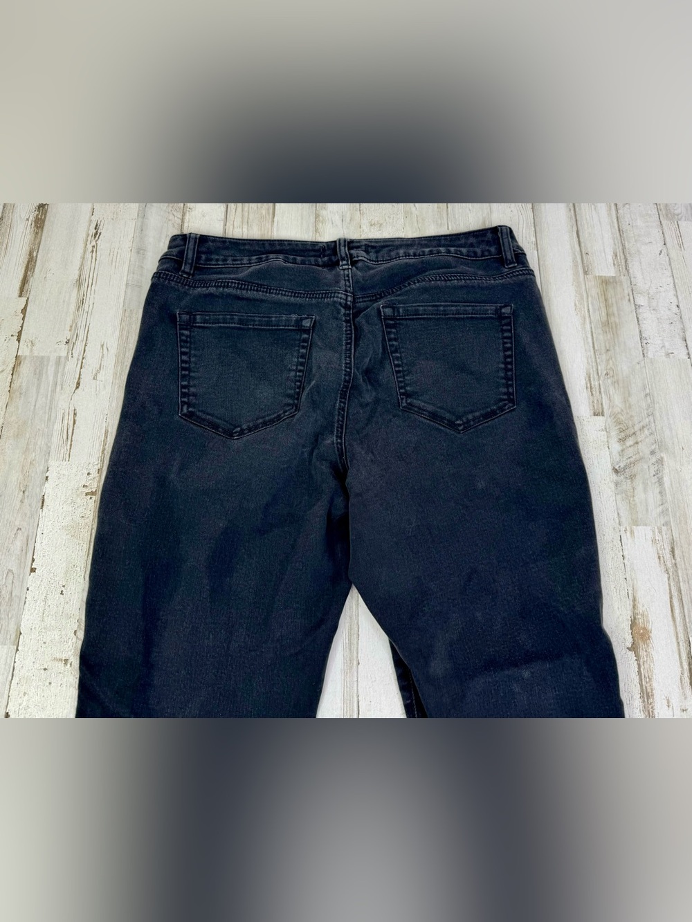 Lane Bryant Womens Jeans 16 (36x28) Black Skinny Leg Mid Rise Denim - Picture 11 of 12